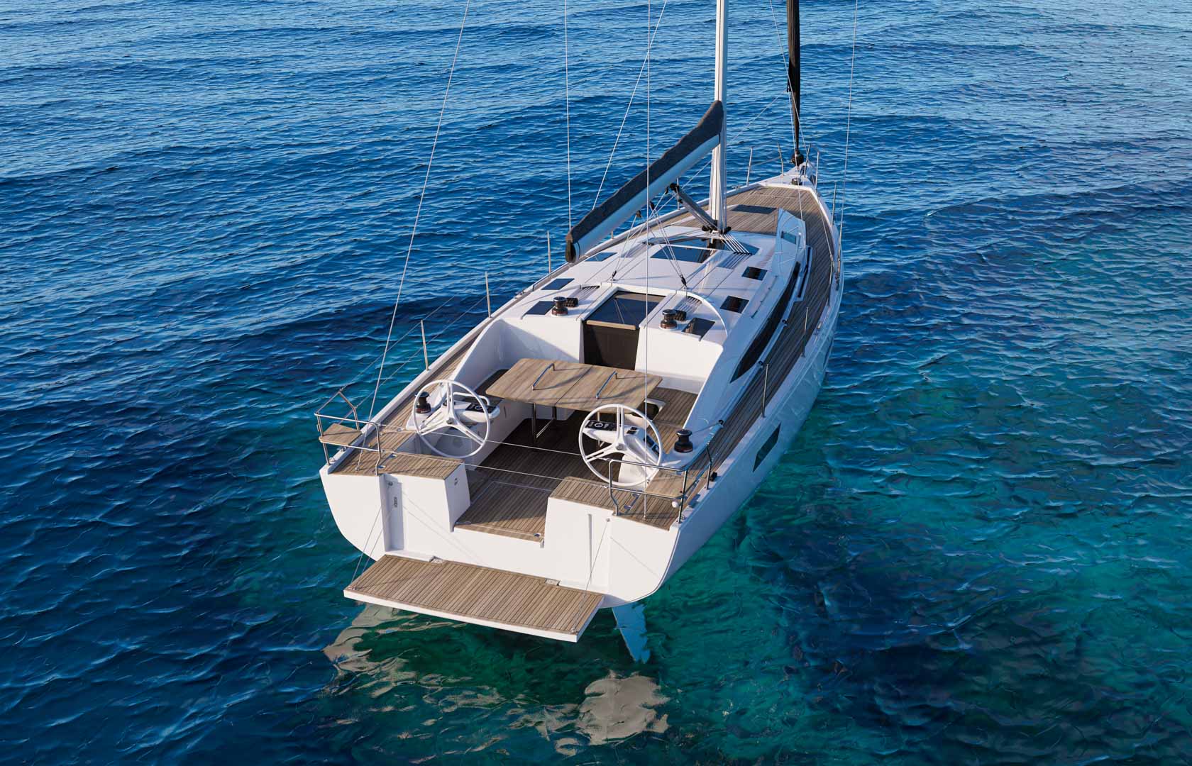 elan-impression-family-cruiser-sailing-yacht-43-open-cockpit-on-water