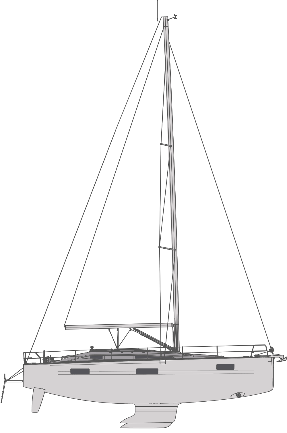 Elan Impression 43: Technical Isometric Side View Elan-impression-43-tech-side-view