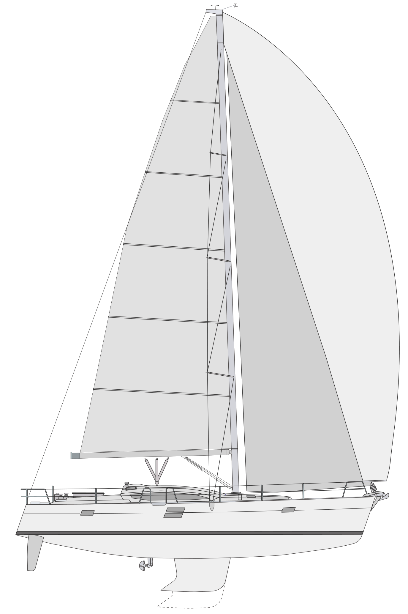 Elan Impression 50.1 cruising sailboat technical specification image 
