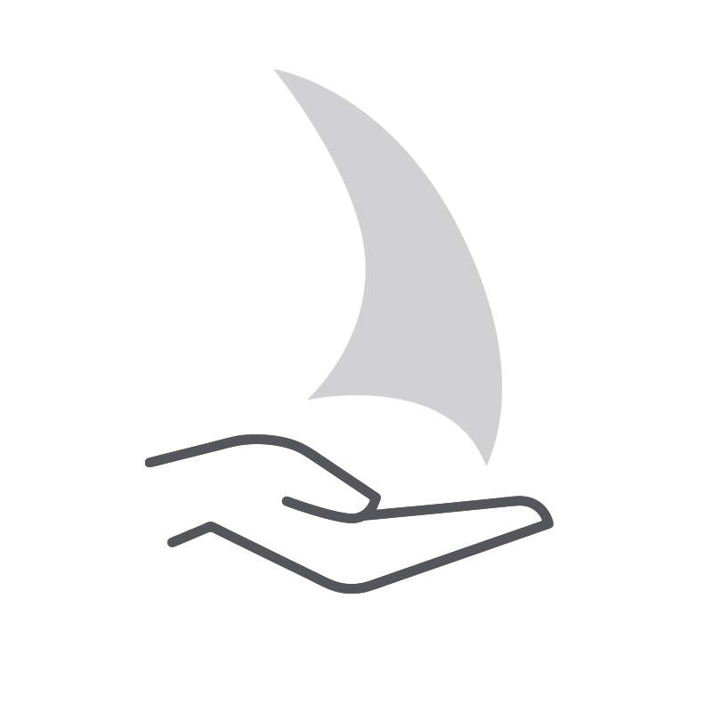 ENOSTAVNA ZA UPRAVLJANJE icon showing ease of sail and shorthanded with elan yachts