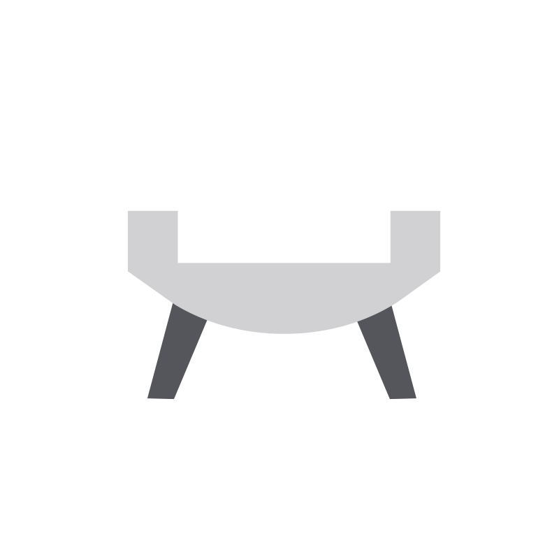 Schematic icon showing twin rudders for elan yachts